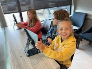 Saskatoon Family Dentist - Kids at Ipads