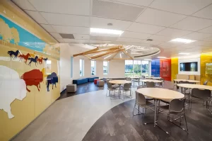 Interior of the Chief Whitecap School
